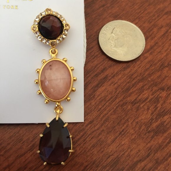 kate spade new york small linear drop earrings - Picture 5 of 6